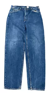 Vintage 90s Levi's 550 Orange Tab Relaxed Fit Medium Wash Denim Jeans 34x35 - Picture 1 of 10