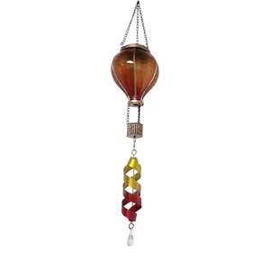 Firefly Hot Air Balloon Solar Light Spiral Hanging Lantern LED Flame Effect - Picture 1 of 12