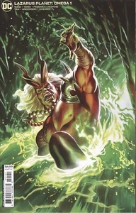 CUBIERTA LAZARUS PLANET OMEGA #1 Y FELIPE MASSFERA TARJETA STOCK VARIANTE EN MUY BUEN ESTADO/NM DC HOH - Imagen 1 de 1