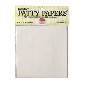 Regency Wraps Carta Patty 14Cm (Set Di 24) - Carta Per Hamburger/Biscotti/Dolci - Picture 1 of 1