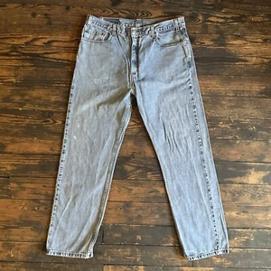 Levi's 505 Jeans Men’s Size 40x32 Light Wash Blue Denim Pants - Picture 1 of 5