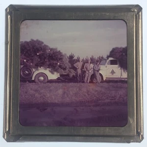 Original Vintage Glass Slide Film Photo 2-3/4" Nan Conifer Co. Zimmerman MN - Picture 1 of 3