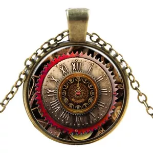 Clokwork Owl Style Steampunk Necklace Pendant Victorian Punk Vintage Jewellery - Picture 1 of 3