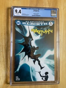 BATMAN #1: DC UNIVERSE REBIRTH - CGC 9.4 - Picture 1 of 5