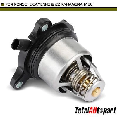 Termostato controlador refrigerante para Porsche Cayenne 2019-2022 Panamera 2017-2020 Foto 1 de 4