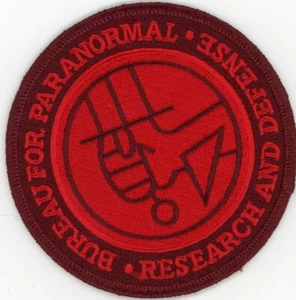 PATCH HELLBOY BUREAU FOR PARANORMAL RESEARCH & DEFENSE  IRON ON  - Picture 1 of 1