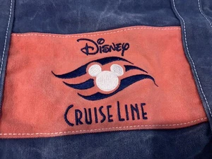 Disney Cruise Line Borsa Tote in Tela Topolino Blu Rosso Grande - Foto 1 di 12