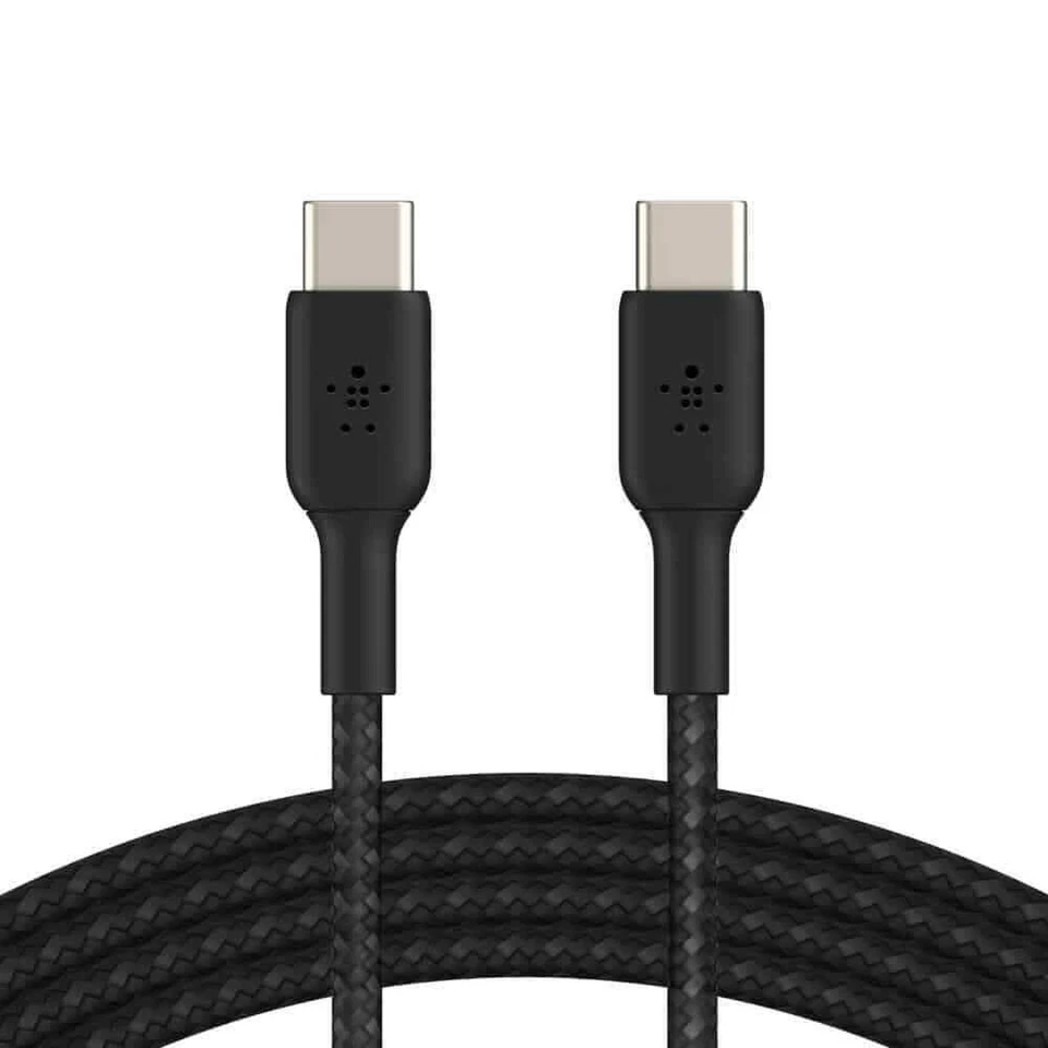 BELKIN Boost Charge Braided Fast Charging USB-C to USB-C Cable 1m - Black - Image 1 of 4