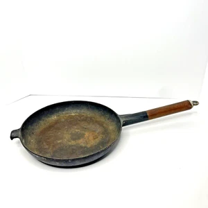 Vintage Le Creuset Bratpfanne Pfanne #26 mit Holzgriff / Made in France - Bild 1 von 5