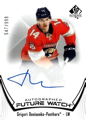 Grigori Denisenko - 2021-22 Future Watch Auto 547/999 Rookie Card #102 - Image 1 of 2