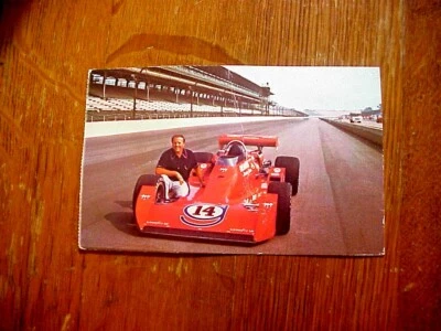 INDIANAPOLIS MOTOR SPEEDWAY Postcard with  A.J. FOYT #14 INDY RACING CAR 1983 - Image 1 of 2