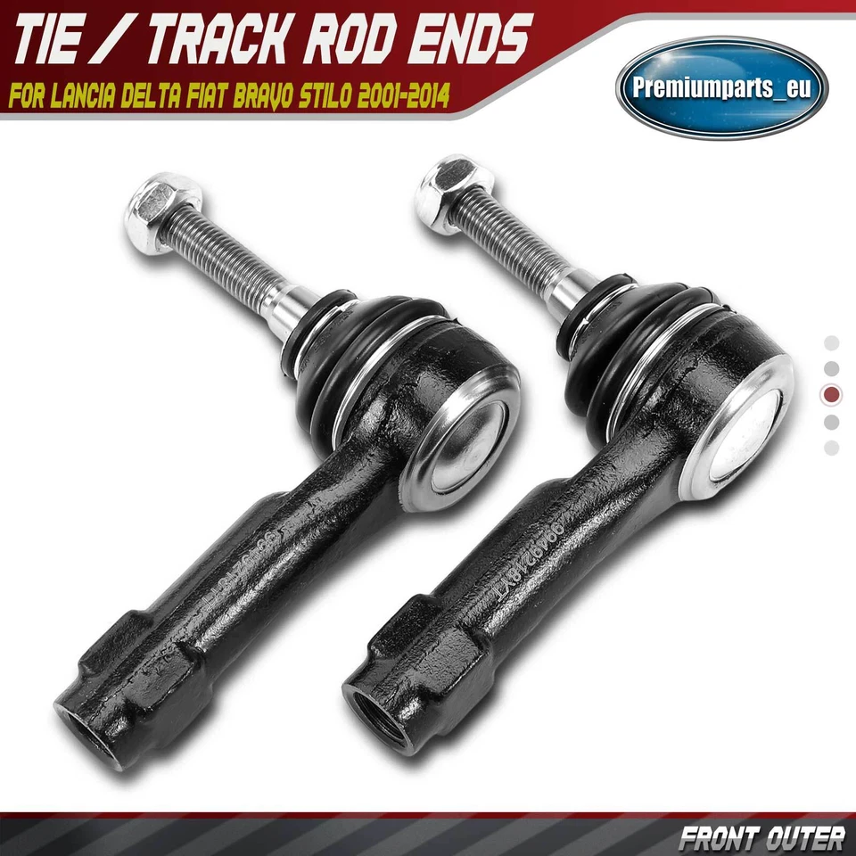 2x Outer Tie Rod Ends Front for Lancia Delta Fiat Bravo Stilo 2001-2014 9949218 - Image 1 of 4