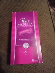 Poise Impressa Bladder Support Size 2 8ct Free Shipping!!! - Picture 1 of 1