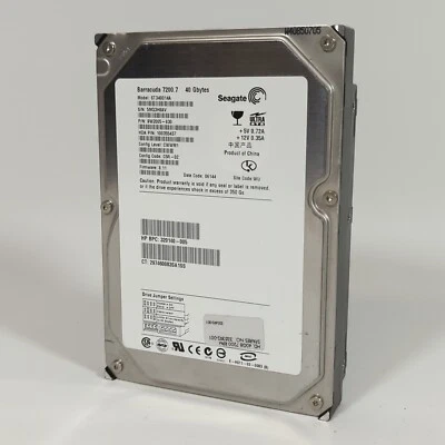 Seagate Barracuda 7200.7 ST340014A 40GB / 32GB IDE PATA HDD Hard Disk Drive - Image 1 of 4