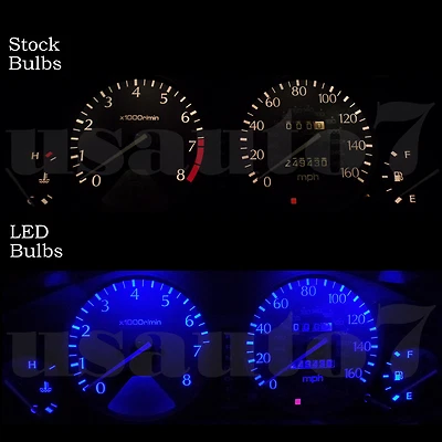 NEW Dash Instrument Cluster Gauge BLUE LED LIGHT BULB KIT Fit 94-97 Honda Accord - Изображение 1 из 4