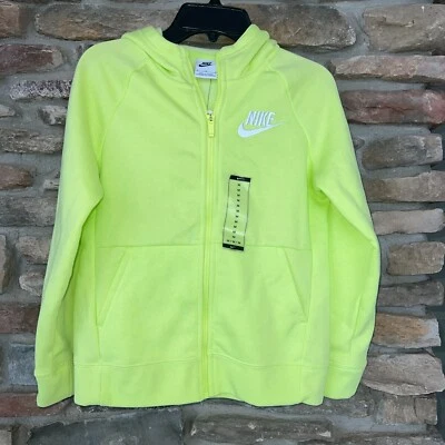 Nike Big Kids' Sportswear Club Fleece Girl's Medium Full-Zip LBR Jacket NWT - Image 1 of 2