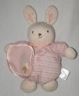 CARTER&#39;S Welcome To FAMILY Pink Tan/Beige Bunny  Rabbit With BLANKE LOVEY PLUSH