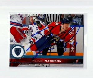 MICHAEL MATHESON autographed SIGNED '17/18 FLORIDA PANTHERS "Upper Deck" card - Picture 1 of 1