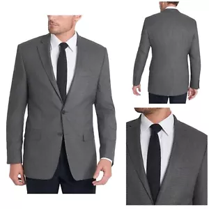 Ralph Lauren Houndstooth Flex Classic Fit Blazer Sport Coat Jacket Gray 38R - Picture 1 of 8
