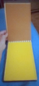 Vintage 60er Jahre Halbmondtafeln Skizzenbuch, 55 Seiten mehrfarbig, funkelt - Bild 1 von 18