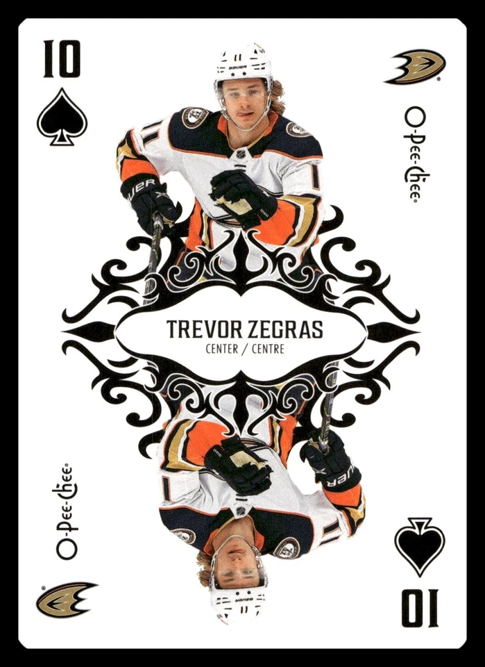 2023-24 O-Pee-Chee - Playing Cards #10S Trevor Zegras - Image 1 of 2