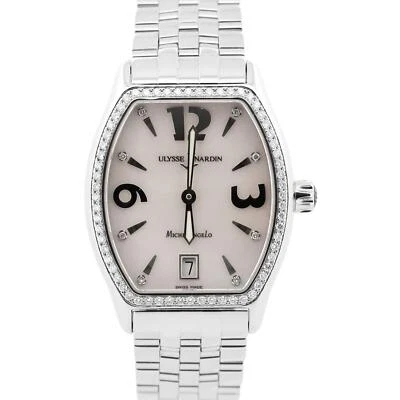 БУМАГИ женщины Ulysse Nardin Микеланджело швабра бриллиант 32 мм стали 113-49/691 коробка - Изображение 1 из 4