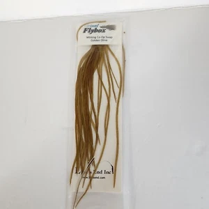 Fliegenbindung Achle weiß 100++ Sattelfedern Größe 10-20 Grizzly gold oliv - Bild 1 von 4