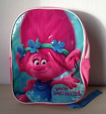 DreamWorks Trolls Kinder Rucksack Mädchen rosa - Bild 1 von 3