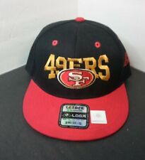 L.O.G.A. 49ers Embroidered Snapback Black/Red Basbeall Hat SNAPBACK CAP