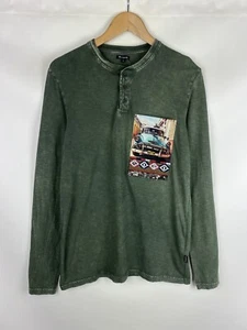 Desigual men’s long sleeve t shirt size S style 19WMTK61 - Picture 1 of 20