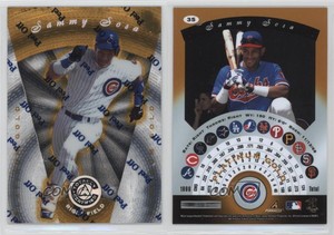 1997 Pinnacle Totally Certified Platinum Gold Missing Serial Number Sammy Sosa