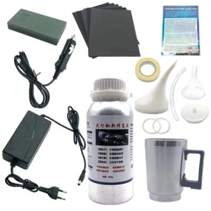 Kit Restauro Fari 800g Polimero Liquido Riparazione Lucidatura Tool Set per Auto - Foto 1 di 11