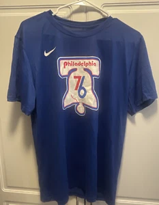 Philadelphia 76ers Sixers Bell Logo Shooting Nike Dri-Fit T-Shirt Men’s Sz:L(01) - Picture 1 of 4