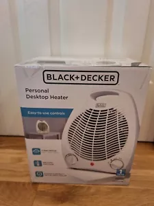 BLACK+DECKER Personal Desktop Heater - White 1500 Watts Safety Shut off Small - Picture 1 of 3