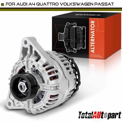 Alternador para VW Passat 1999-2005 Audi A4 1999-2001 90A 12V CW polea de 5 ranuras Foto 1 de 4
