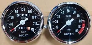 DUCATI 750 SPORT 860 GTS 900 SS VELOCÍMETRO Y CONTADOR VEGLIA COMPTEUR - Imagen 1 de 7