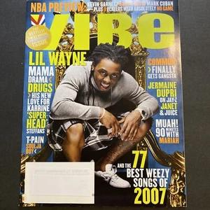 💫Vibe Magazine Lil Wayne (novembre 2007) anteprima NBA migliori canzoni del 2007💫 - Foto 1 di 2