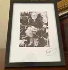 Framed A4 Black And White Signed Photo. 2024. New. 1 of 1.