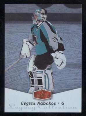 2006-07 FLEER FLAIR SHOWCASE 158 EVGENI NABOKOV /100 SAN JOSE SHARKS NHL HOCKEY - Image 1 of 2