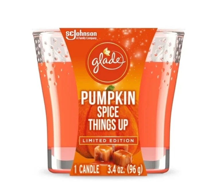 Glade Scented Glass Candle, Pumpkin Spice Things Up, 3.4 Oz. - Image 1 of 1