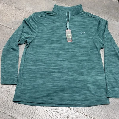 Greg Norman, Pullover de Golf Para Hombre Talla XL Manga Larga 1/4 Cremallera Verde Nuevo con Etiquetas Foto 1 de 4
