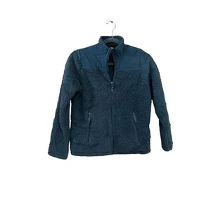 32 heat  boys kids osito jacket full zipper Sz L 14 16 blue gray - Picture 1 of 11