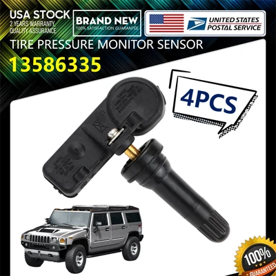 4PCS Tire Pressure Monitoring Sensor For 2007-2009 Saturn Aura TPMS 13586335 - Image 1 of 4