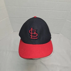 New Era 59FIFTY Cardenales de San Luis Rojo Negro MLB Hombres Sombrero Ajustado 7 5/8” Usado en Excelente Condición - Imagen 1 de 6