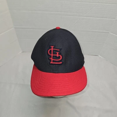 New Era 59FIFTY St. Louis Cardinals Red Black MLB Mens Fitted Hat 7 5/8” Euc - Image 1 of 4