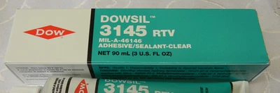 DOW CHEMICAL COMPANY DOW DOWSIL 3145 RTV MIL-A-46146 CLEAR ADHESIVE/SEALANT-CLEAR 90 ML EXPIRED 2025