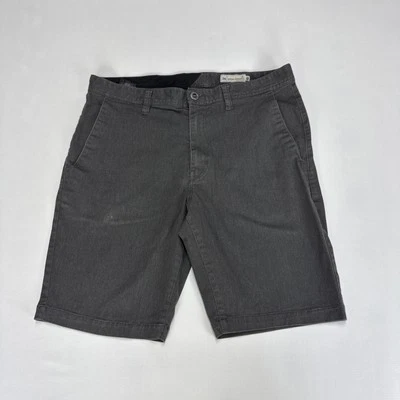Y2K VOLCOM Chino Shorts Mens Size 36 Faded Grey Classic Fit Cotton Skater Bottom - Image 1 of 4