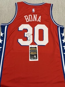 JSA COA ADEM BONA signed handsigniert Philadelphia 76ers Basketball Trikot Sixers - Bild 1 von 2