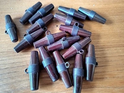 17 Knebelknöpfe dunkelbraun 4 cm - Bild 1 von 2