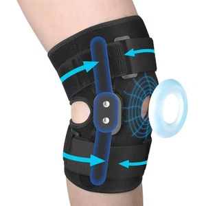 Ginocchiera con Cerniera per Donna Uomo, Design a Rotula Aperta con Doppio Metallo Laterale Sta... - Foto 1 di 6